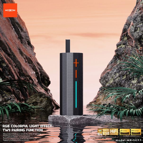 Zvučnik bluetooth Moxom MX-SK97 RGB plavi - EP2916398