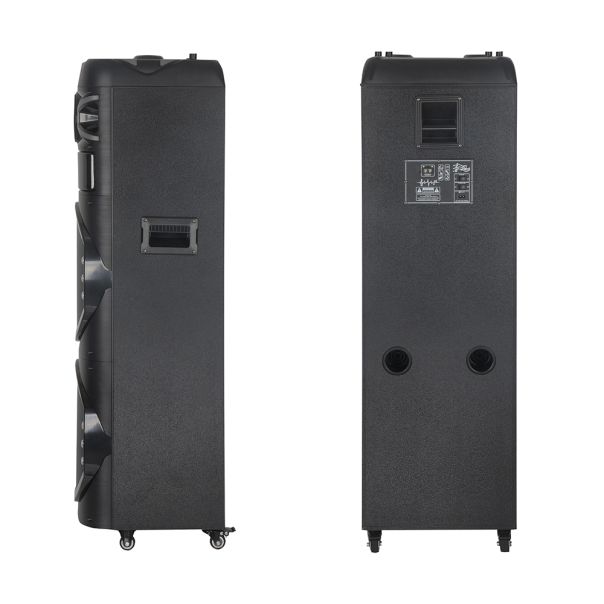Bežični Bluetooth zvučnik NDR-M22003 100W 2*12 inca sa dva mikrofona crni - EP2870746-1