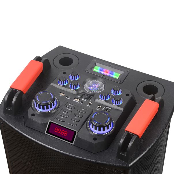 Zvučnik bluetooth NDR-1010S 100W 2*10 inca sa dva mikrofona crni - EP2904082