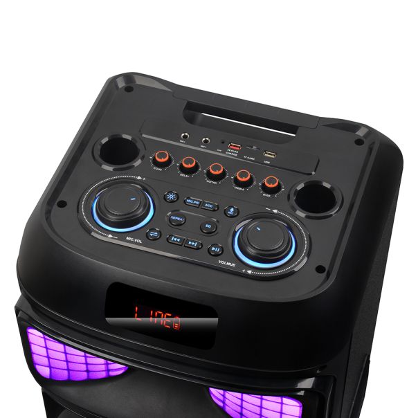 Zvučnik bluetooth NDR-2250 100W 2*12 inca sa dva mikrofona crni - EP2907427