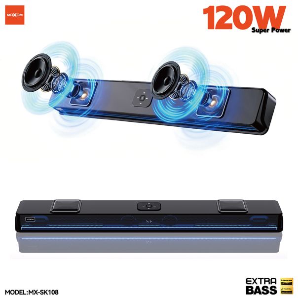 MOXOM Bežični Bluetooth zvučnik MX-SK108 crni - EP3093144