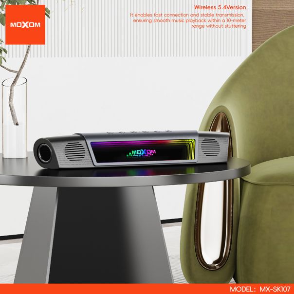 MOXOM Bežični Bluetooth zvučnik MX-SK107 crni - EP3093141