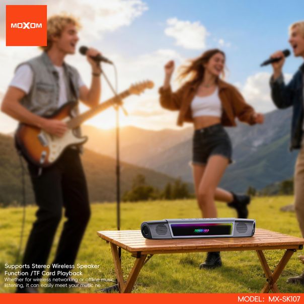 MOXOM Bežični Bluetooth zvučnik MX-SK107 crni - EP3093141