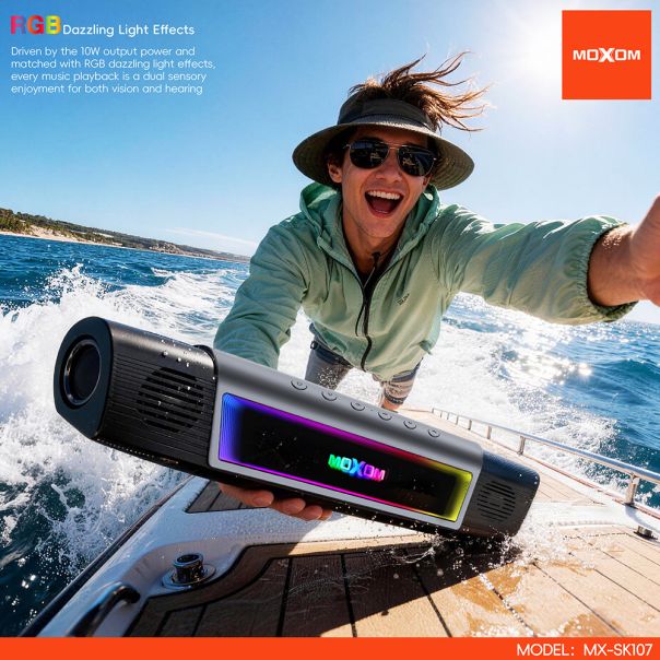 MOXOM Bežični Bluetooth zvučnik MX-SK107 crni - EP3093141