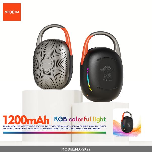 MOXOM Bežični Bluetooth zvučnik MX-SK99 vodootporni crna - EP3160046