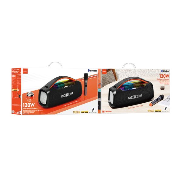Zvučnik Bluetooth Moxom MX-SK92 sa mikrofonom crni - EP3168999