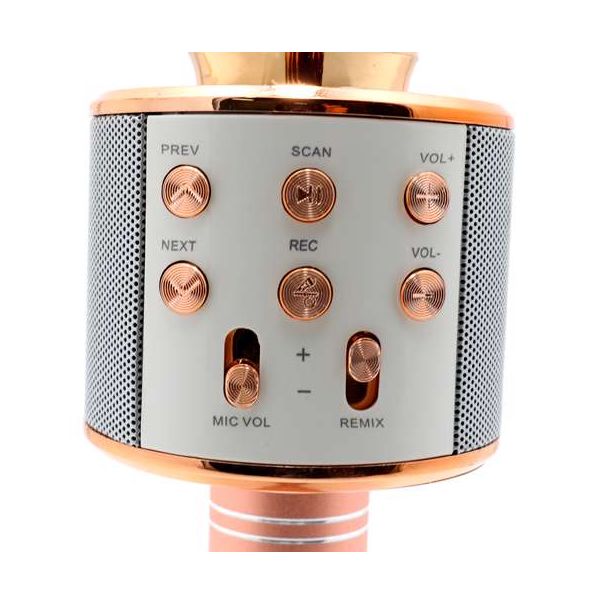 Mikrofon Bluetooth 858, roze - ZV312