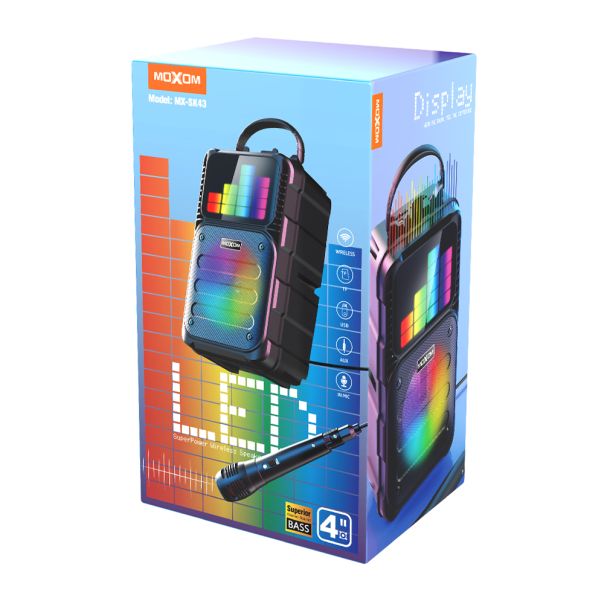 MOXOM Bluetooth zvučnik MX-SK43, crna - ZV857