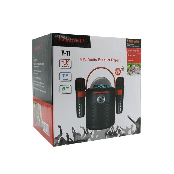 Bežični Bluetooth zvučnik sa dva mikrofona Y-11, crna - ZV929