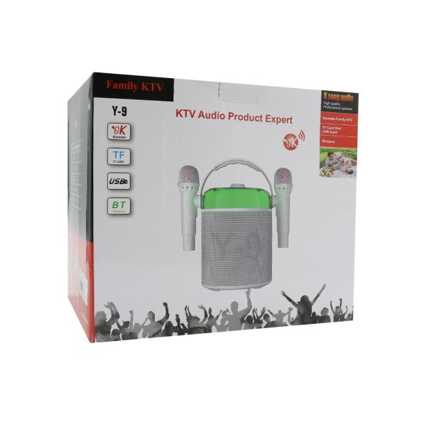 Bežični Bluetooth zvučnik Y-9 sa 2 mikrofona, bela - ZV930