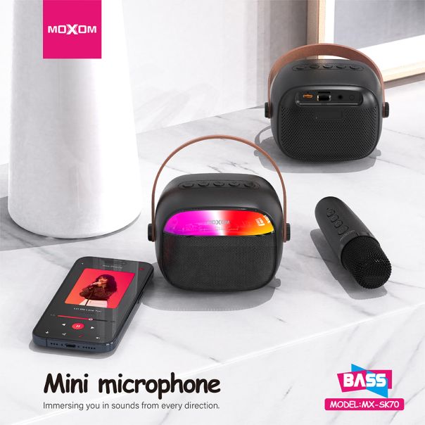 MOXOM Zvučnik Bluetooth MX-SK70, crni - ZV943