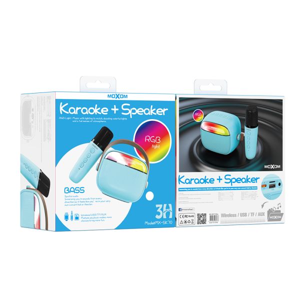 MOXOM Bežični Bluetooth zvučnik MX-SK70, plava - ZV944