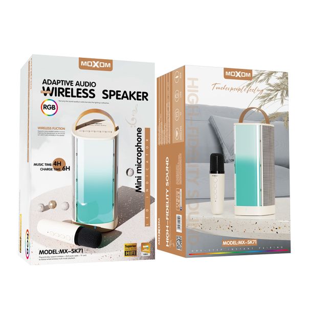 MOXOM Zvučnik Bluetooth MX-SK71, krem - ZV946