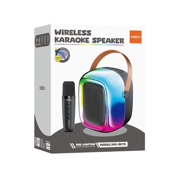 MOXOM Bežični Bluetooth zvučnik MX-SK72, braon - ZV950