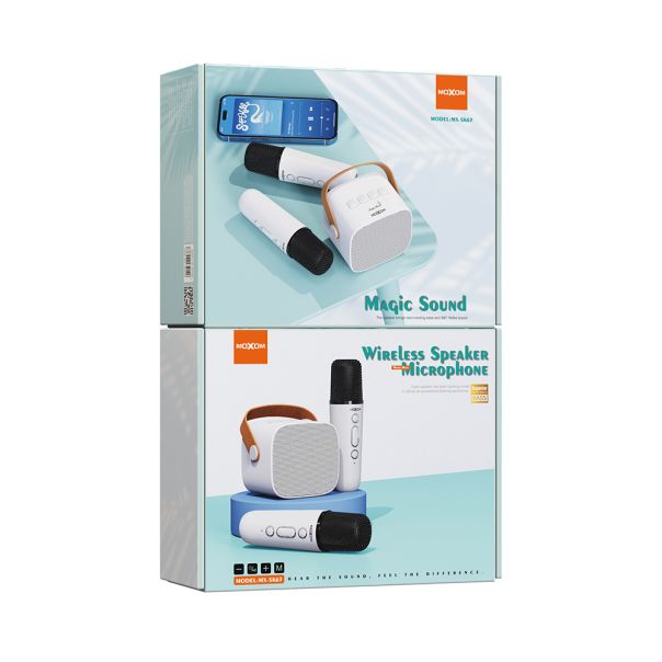 MOXOM Bežični Bluetooth zvučnik MX-SK63, bela - ZV954