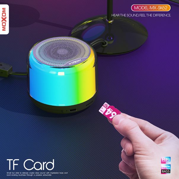 MOXOM Zvučnik Bluetooth MX-SK62, RGB - ZV957