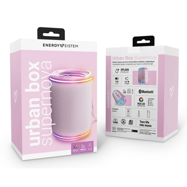 ENERGY SISTEM Bežični Bluetooth zvučnik Urban Box Supernova, roze - ZVU02938