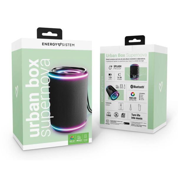 ENERGY SISTEM Bežični Bluetooth zvučnik Urban Box Supernova, crna - ZVU02941
