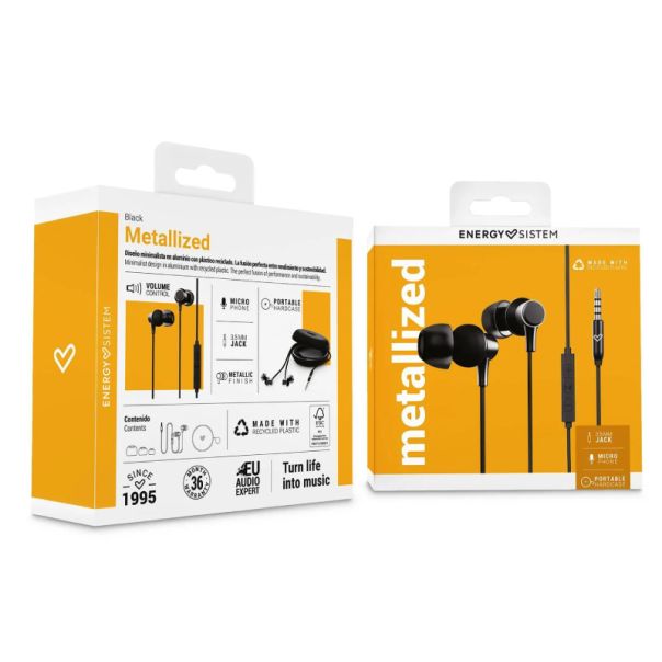 ENERGY SISTEM Slušalice za telefon Metallized Black, crna - ZVU03166