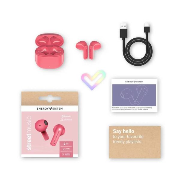 ENERGY SISTEM Bluetooth slušalice Coral StreetMusic, crvena - ZVU03303