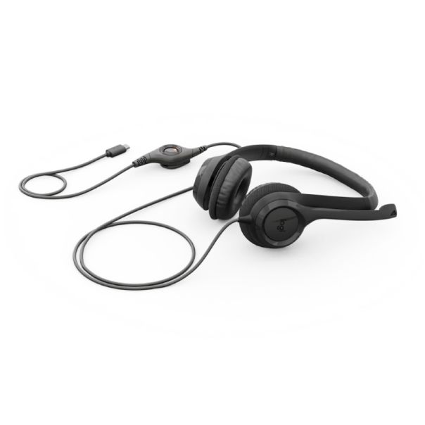 LOGITECH H390 Stereo USB-C slušalice sa mikrofonom crne - EP2950541