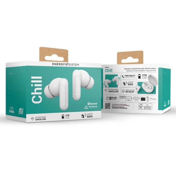 ENERGY SISTEM Bluetooth slušalice Chill ANC, bela - EP2726501