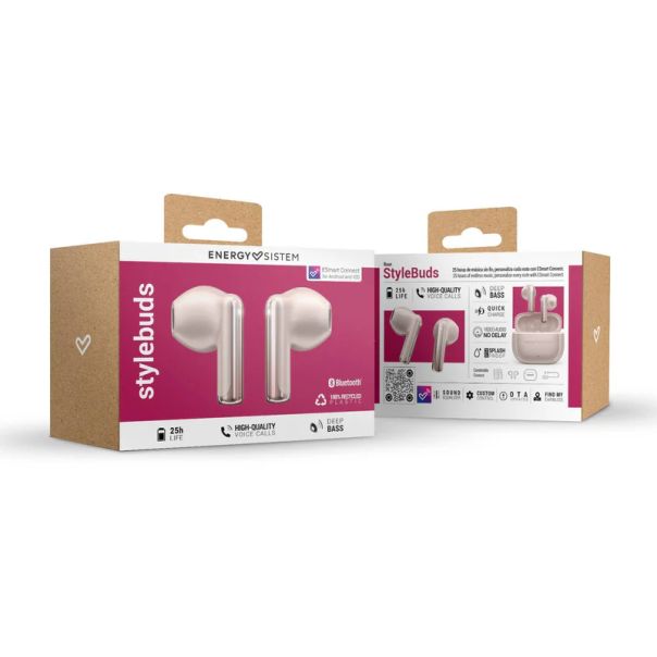 ENERGY SISTEM Bluetooth slušalice Rose StyleBuds, roza - EP2726477