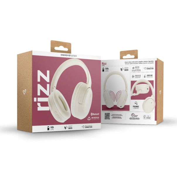 ENERGY SISTEM Bluetooth slušalice Rizz, krem - EP2769392