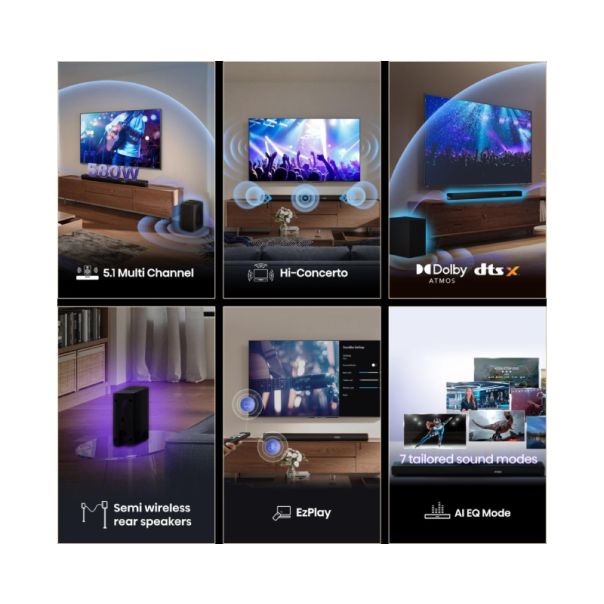 HISENSE Soundbar sa bežičnim subwooferom AX5100Q, crna - EP2810698