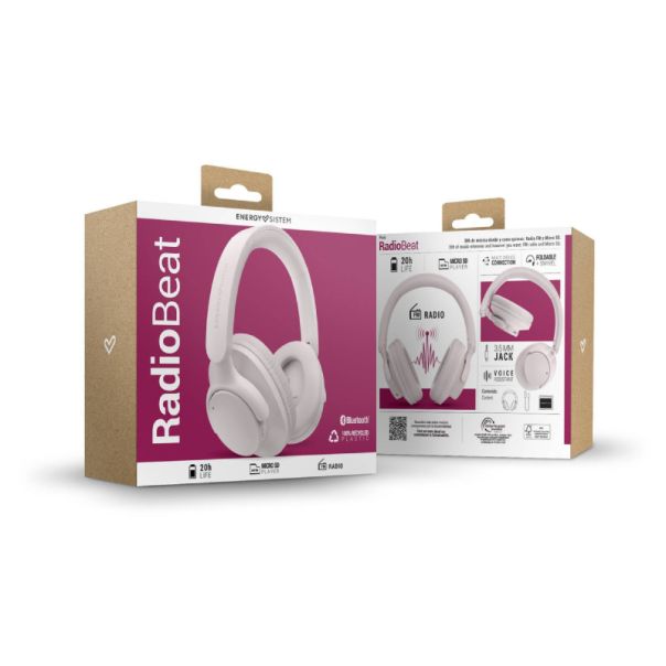 ENERGY SISTEM Bluetooth slušalice RadioBeat, roza - EP2854700