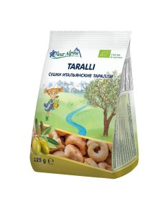 Fleur Alpine italijanski TARALLI sa ekstra devičanskim maslinovim uljem, za celu porodicu, 125 g