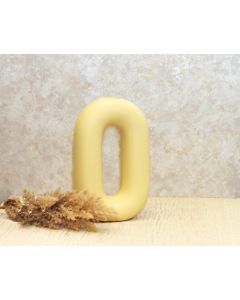 DEKOR DOM Vaza 28cm Ellissoide, žuta - 024383