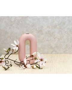 DEKOR DOM Vaza 20cm Ellissoide, pink - 024384