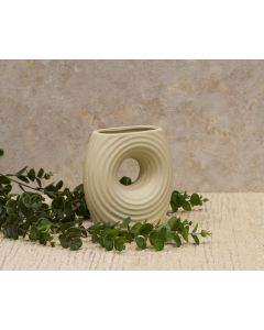 DEKOR DOM Vaza 17cm Buco, bež - 024351-1