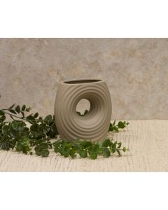 DEKOR DOM Vaza 17cm Buco, siva - 024349