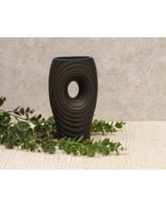 DEKOR DOM Vaza 25cm Buco, crna - 024346