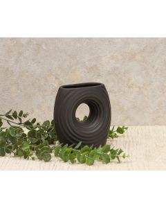 DEKOR DOM Vaza 17cm Buco, crna - 024347