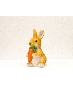 DEKOR DOM Uskršnja dekoracija - BUNNY WITH MUSHROOM/CARROT 21056 26cm - N39