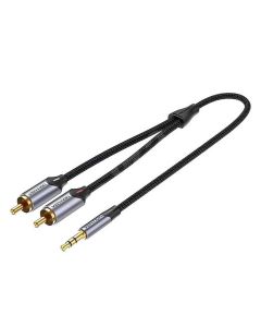 VENTION Kabl 3,5mm na 2 činča 5m - Sivi - 046064