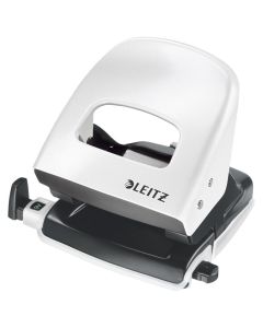 LEITZ Bušač 2 rupe do  30 listova NeXXt 50082001 metalik beli blister