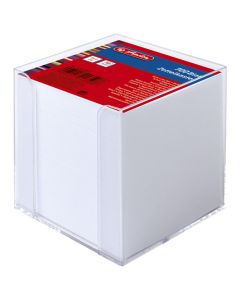 HERLITZ Blok kocka pvc 9x9x9cm+papir beli 10410801