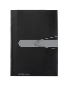 HERLITZ Mapa za kućni budžet 12 pregrada s gumicom A4 pp 11208394 crna