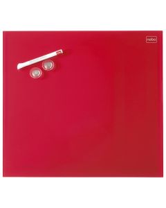 NOBO Tabla magnetna staklena 45x45cm Diamond 1903955 crvena