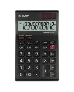SHARP Kalkulator komercijalni 12mesta EL-124T-WH crno beli blister
