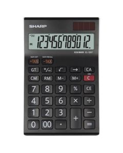 SHARP Kalkulator komercijalni 12mesta EL-125T-WH crno beli blister