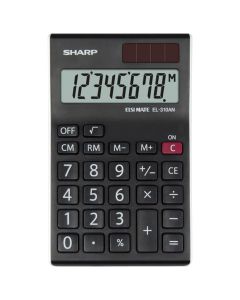 SHARP Kalkulator komercijalni  8mesta EL-310AN-WH crni blister