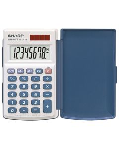 SHARP Kalkulator džepni 8mesta sa preklopom EL-243S beli blister