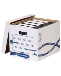 FELLOWES Arhivska kutija za registratore Basic visoka 4461001 belo-plava - 000015268