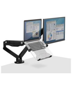 FELLOWES Nosač za 2/3 monitora-Dodatak za laptop Platinum Series Fellowes 8044101 crni
