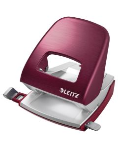 LEITZ Bušač 2 rupe do  30 listova Metal Style 50060128 crveni (garnet)